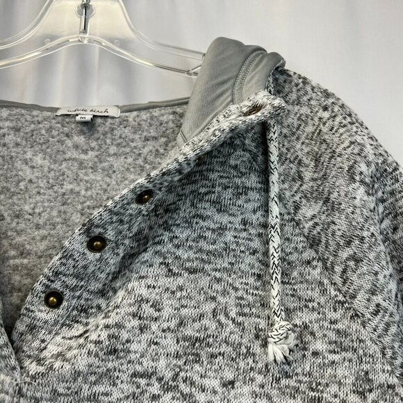White Birch Womens Gray Long Sleeve Pullover Hoodie Size Medium Pockets - Picture 3 of 9